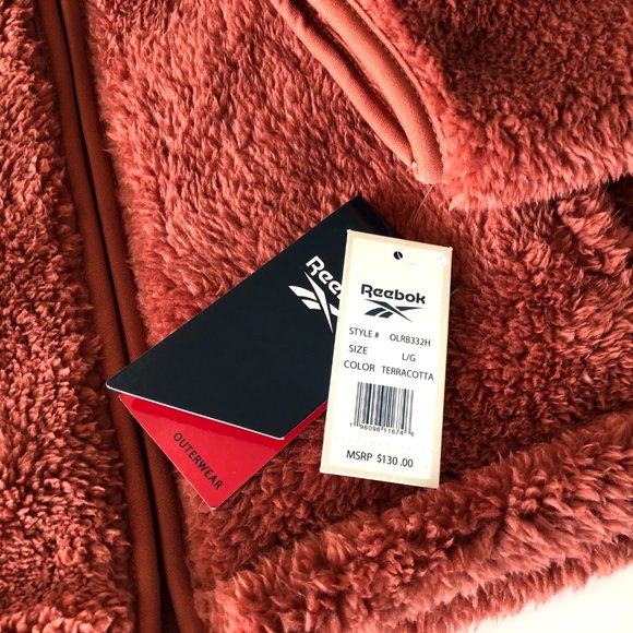 REEBOK Women's Active Zip-Up Soft Fleece Jacket Size Large - Picture 8 of 8